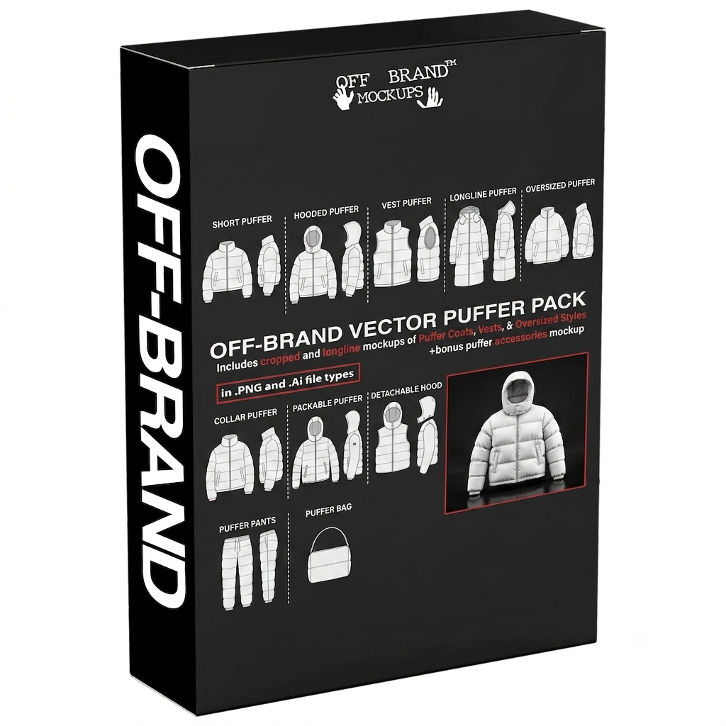 "OFFBRAND" PUFFER Small Mockup Pack